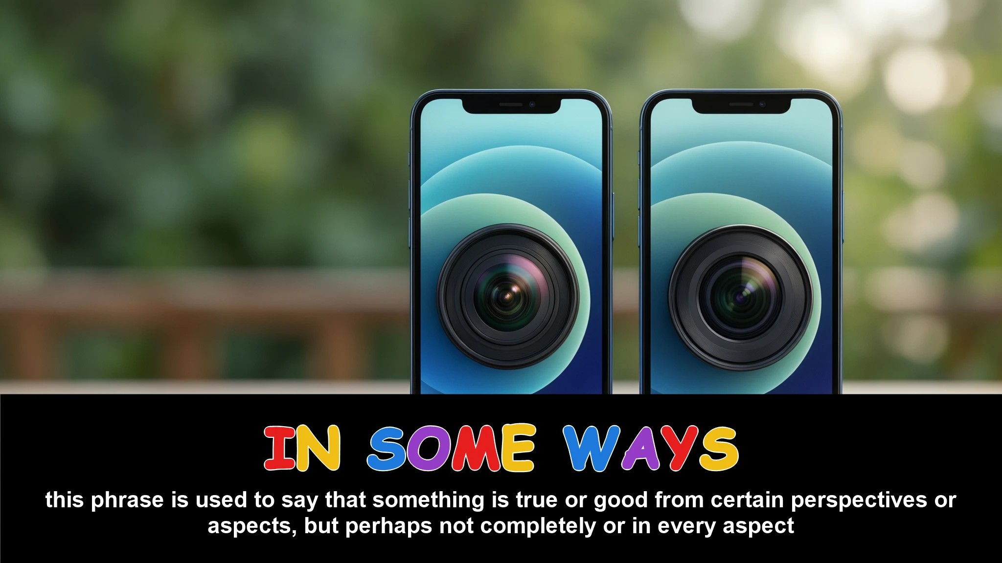 English Illustration for in some ways